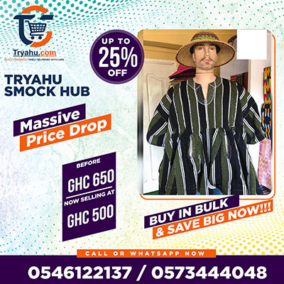 Buy Authentic Ghana Smocks | Handmade Fugu & Batakari � Tryahu